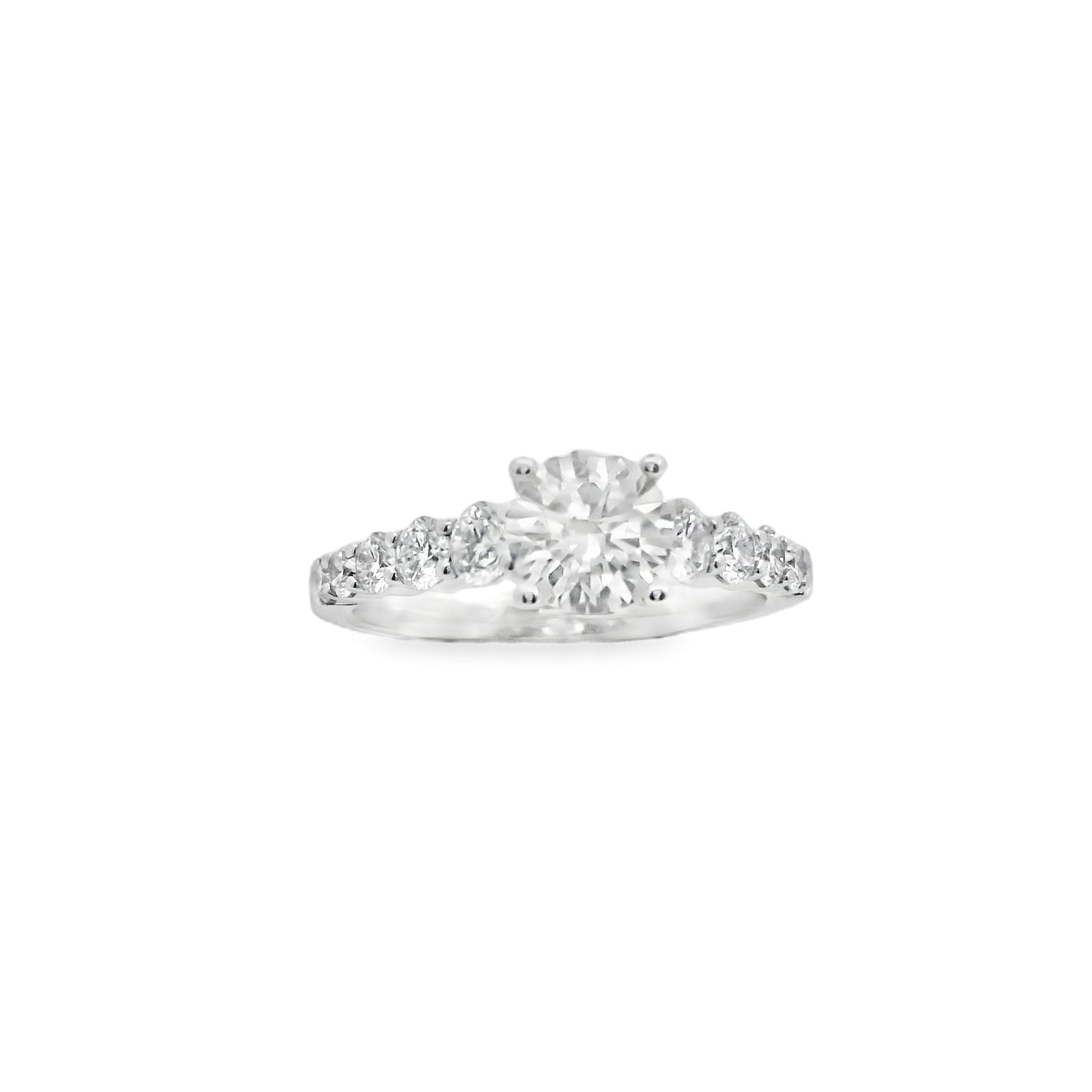 Zeghani 14K Diamond Straight Engagement Ring | Zeghani | Luby 