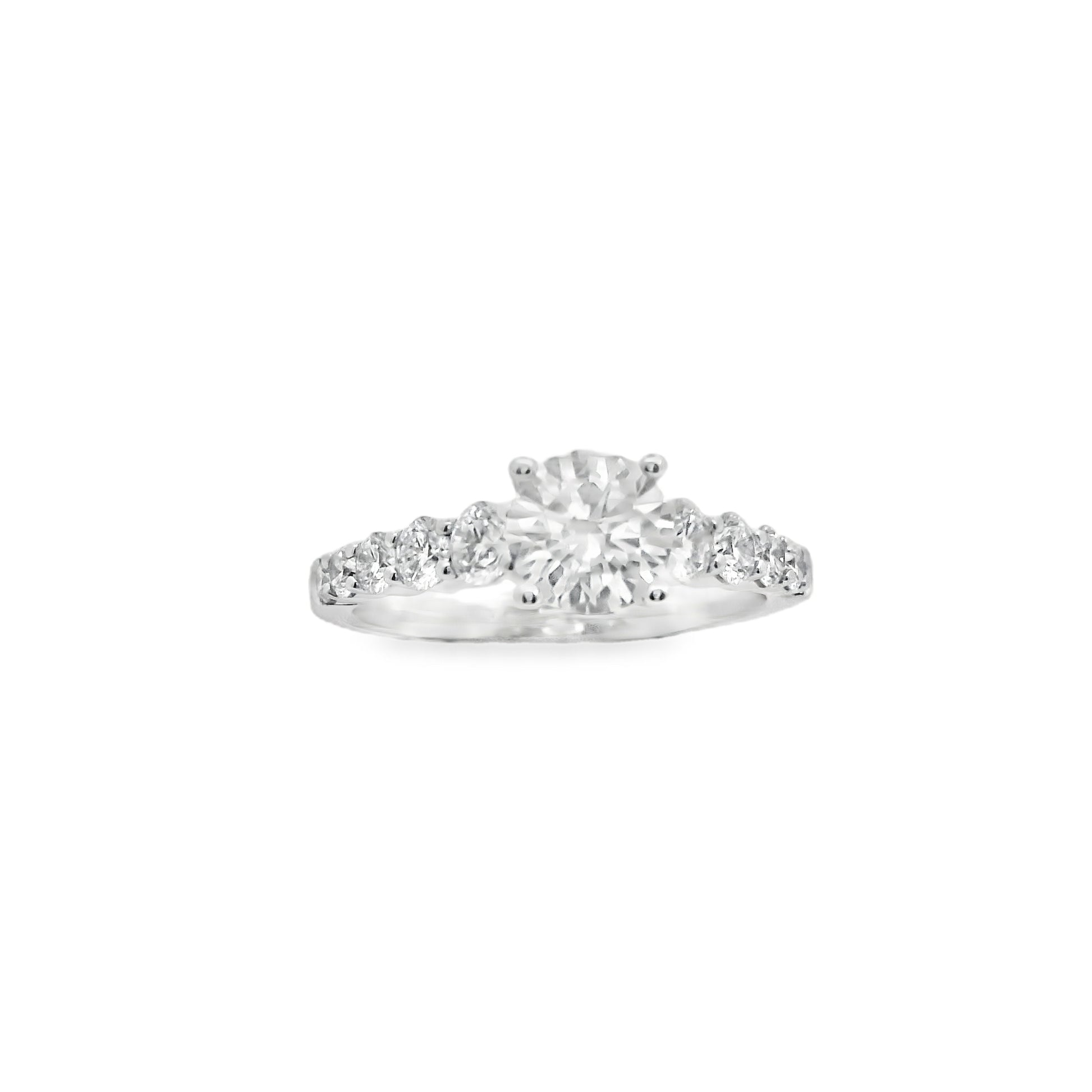 Zeghani 14K Diamond Straight Engagement Ring | Zeghani | Luby 