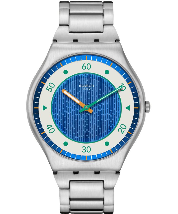 Swatch SPLASH DANCE (42mm) Blue Dial / Stainless Steel Bracelet | Swatch | Luby 