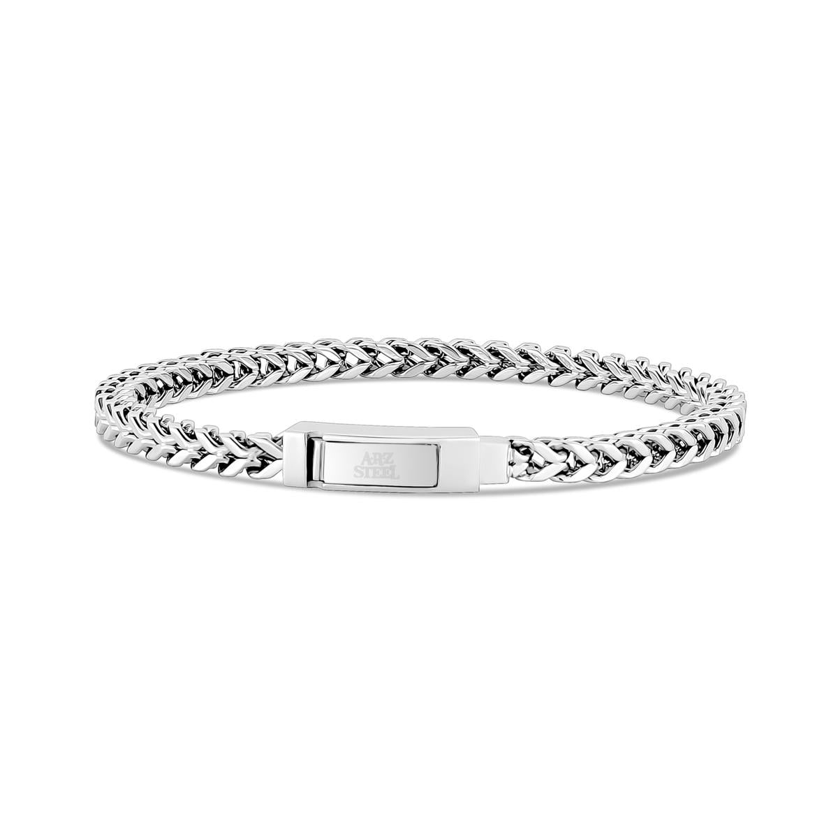 Stainless Steel Franco Link Bracelet | ARZ Steel | Luby 