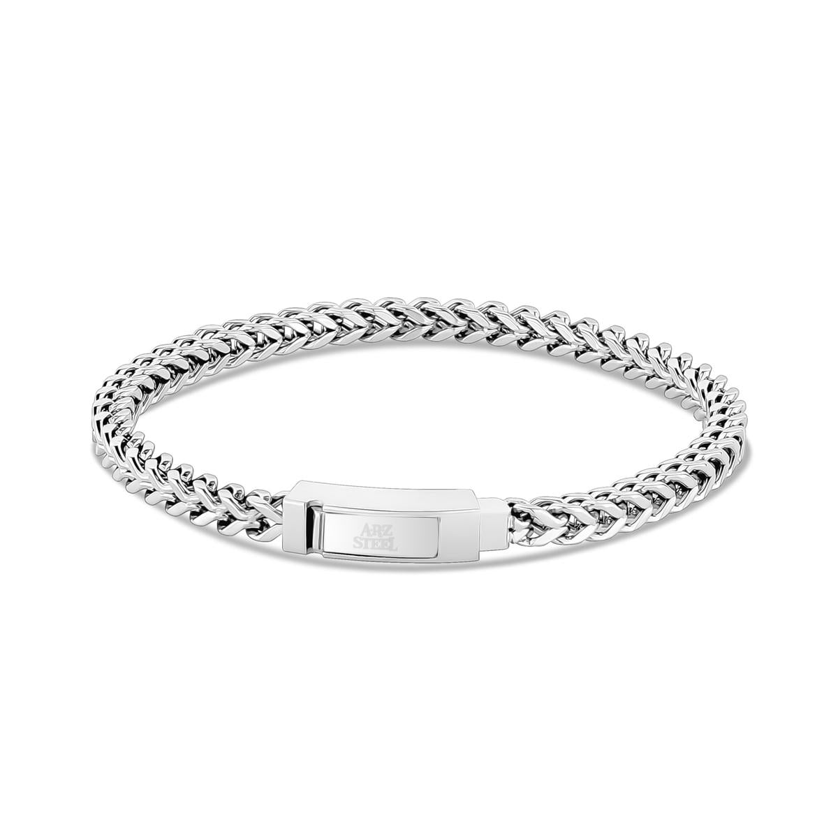 Stainless Steel Franco Link Bracelet | ARZ Steel | Luby 