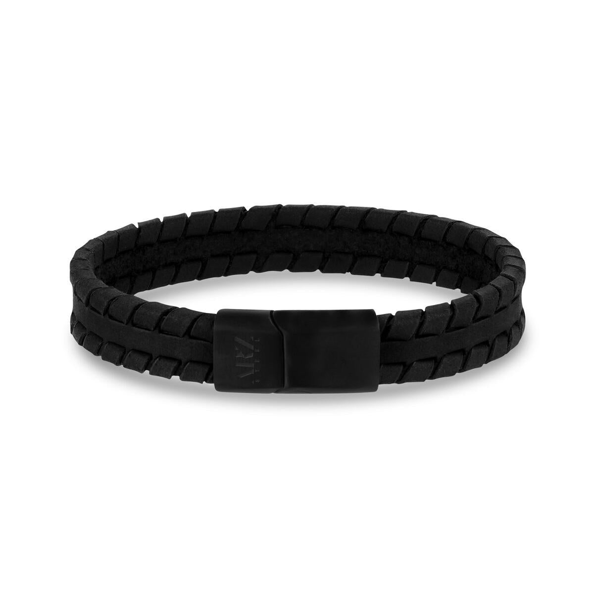 Tire Track Leather Bracelet | ARZ Steel | Luby 