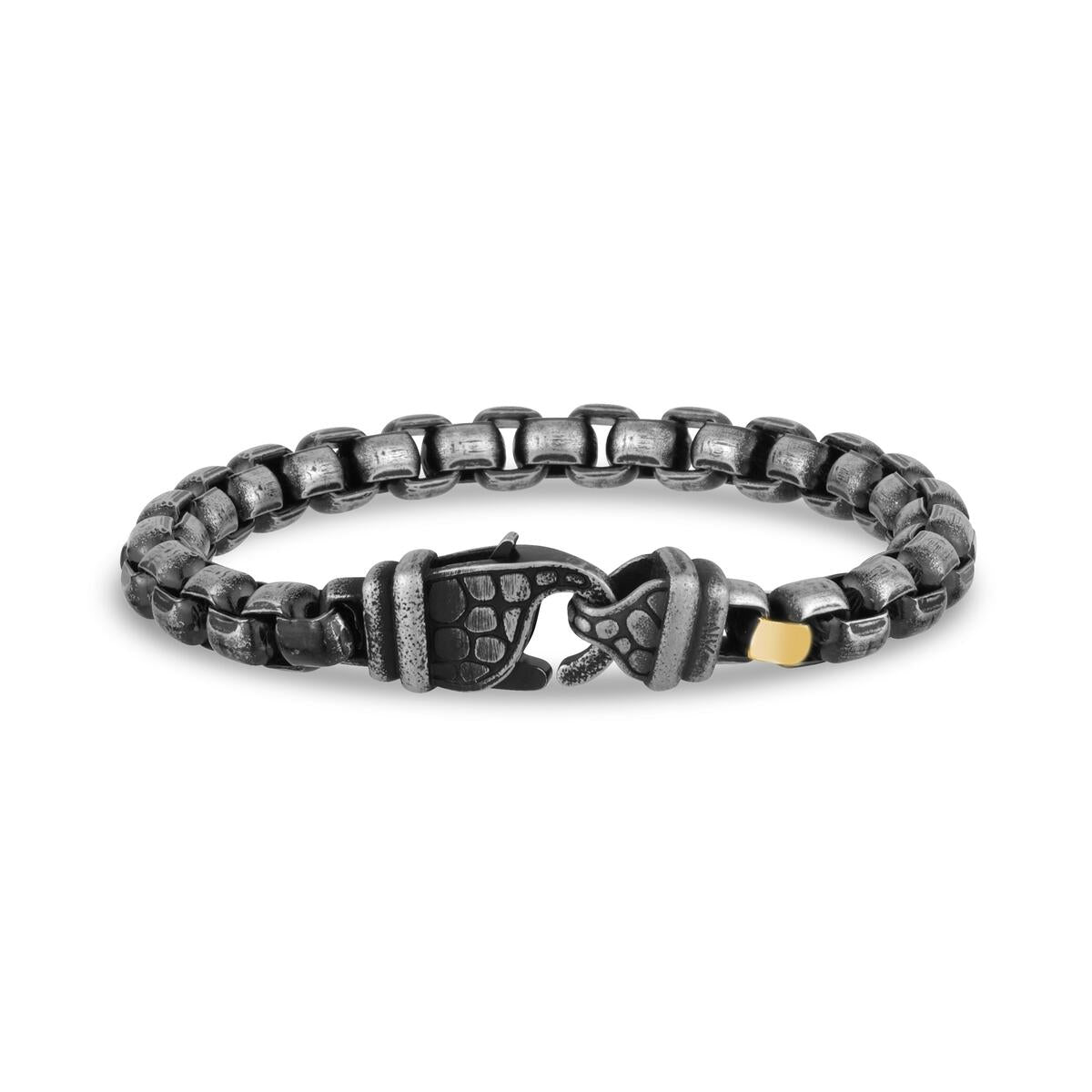 Round Box Link Bracelet | ARZ Steel | Luby 