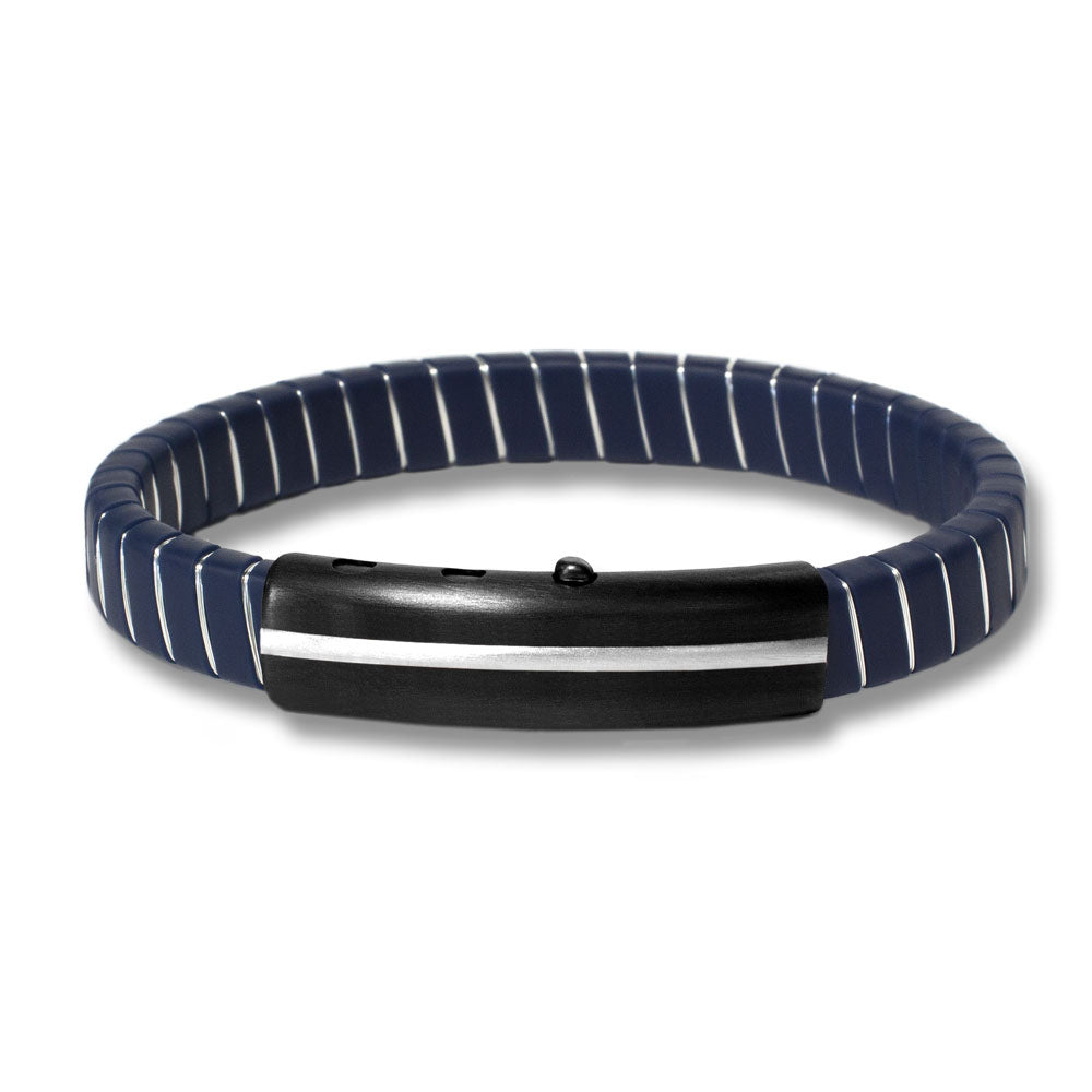 Rubber with Stripes Bracelet | BORSARI | Luby 