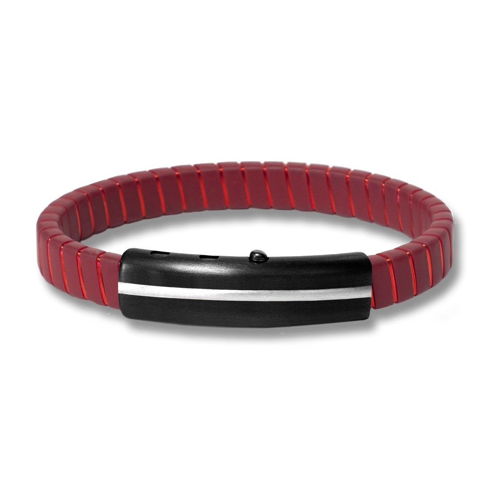 Rubber with Stripes Bracelet | BORSARI | Luby 