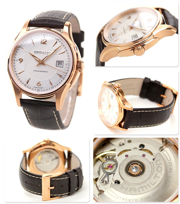 Jazzmaster Automatic Viewmatic (Rose-Gold/White) | Hamilton | Luby 
