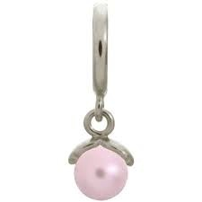 Rose Wish Pearl Charm (Silver/Rose) | Endless Jewelry | Luby 