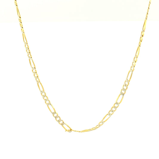 14K 2/t Gold Figaro Chain | Luby Gold Collection | Luby 