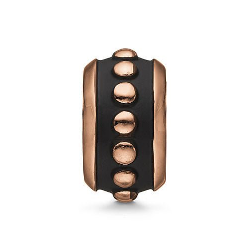 Charm Link Black and Rose Gold | Kermar | Luby 