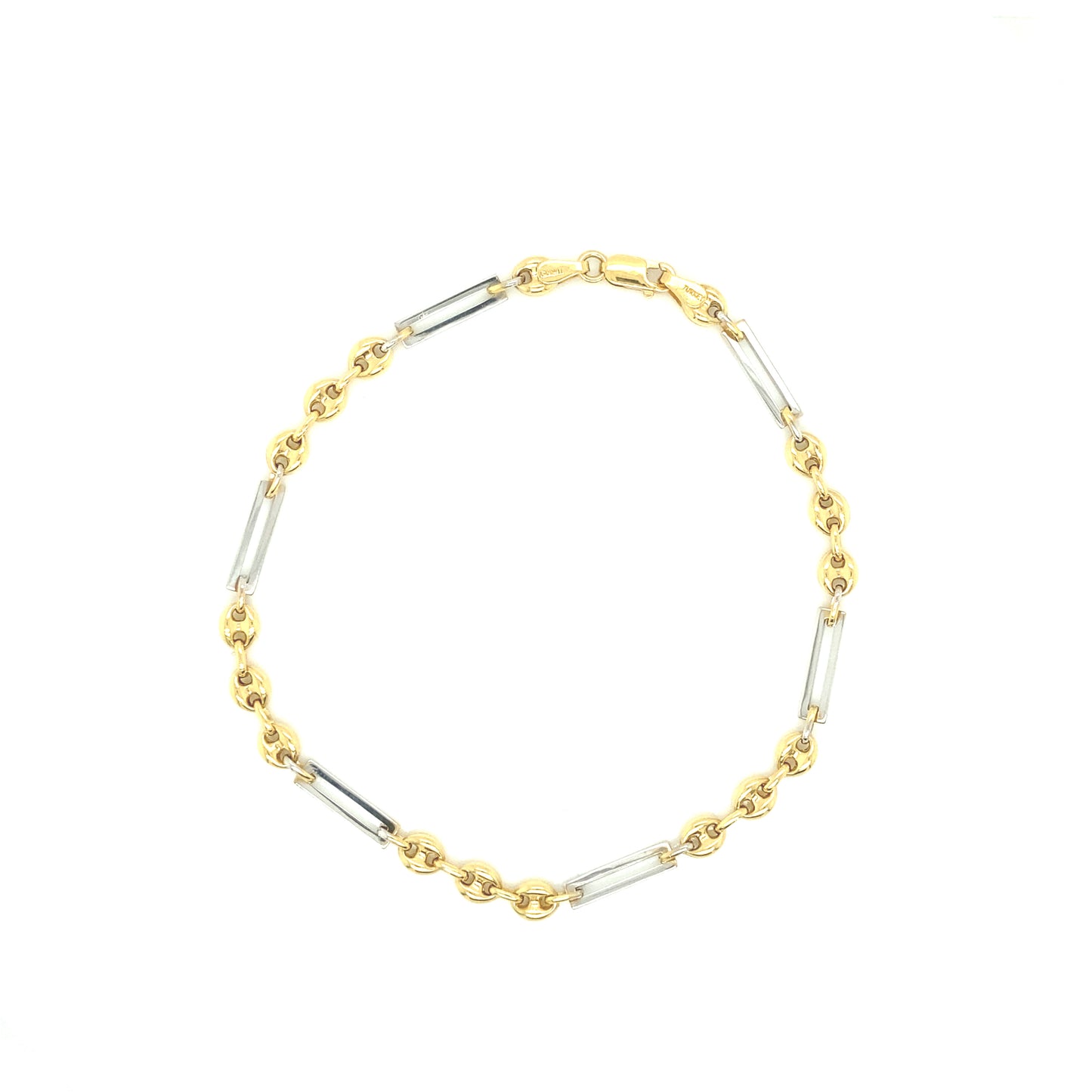 14K GUCCI BRACELET WITH WHITE LINK | Luby Gold Collection | Luby 