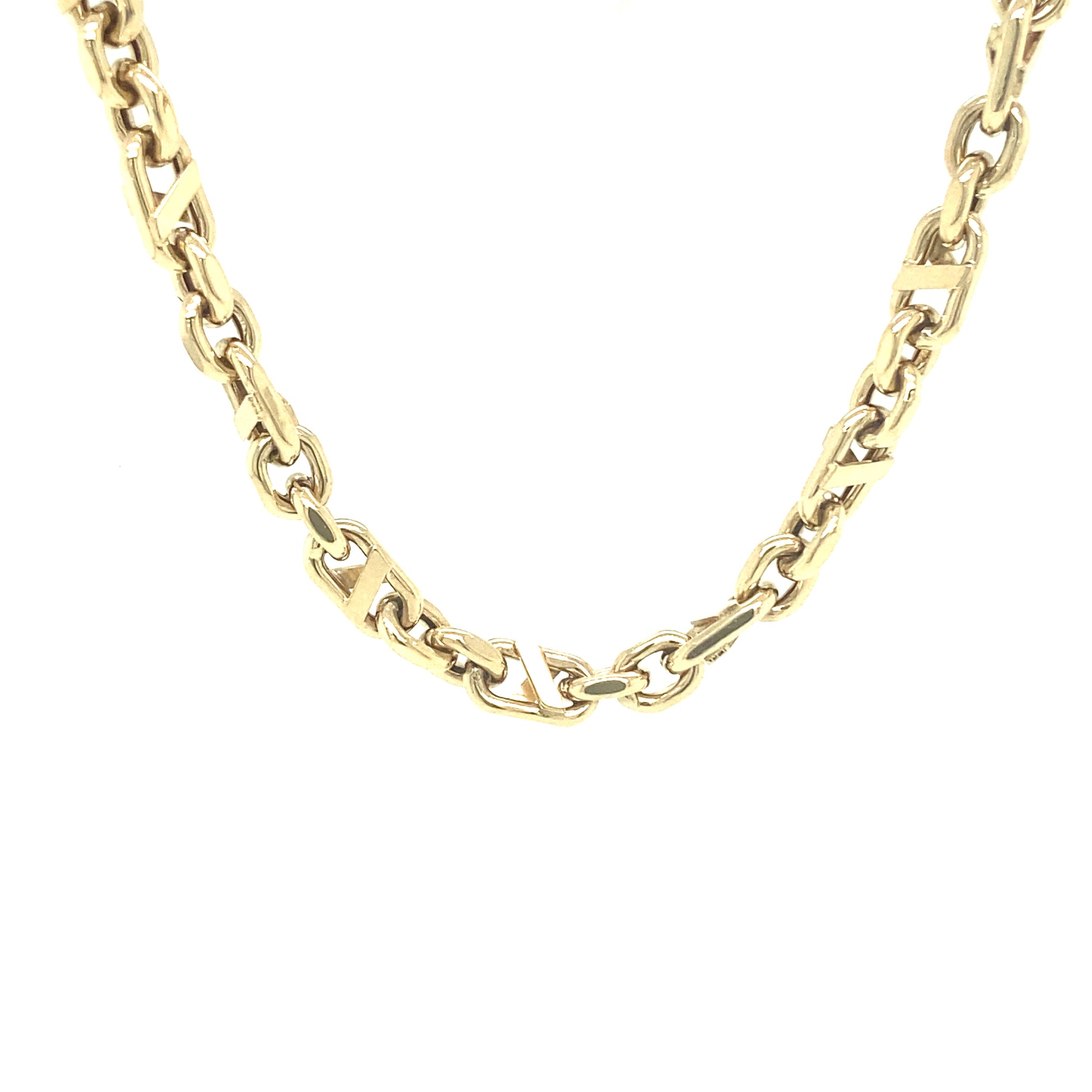 14k Gold Double Fancy Link Chain | Luby Gold Collection | Luby 