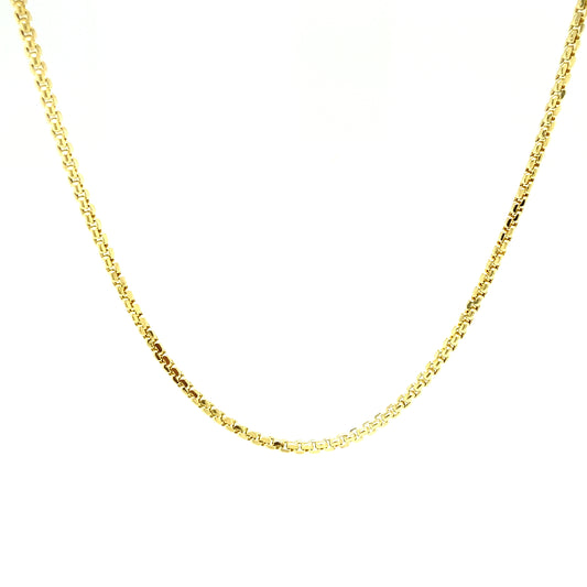 14K Gold Box Chain | Luby Gold Collection | Luby 