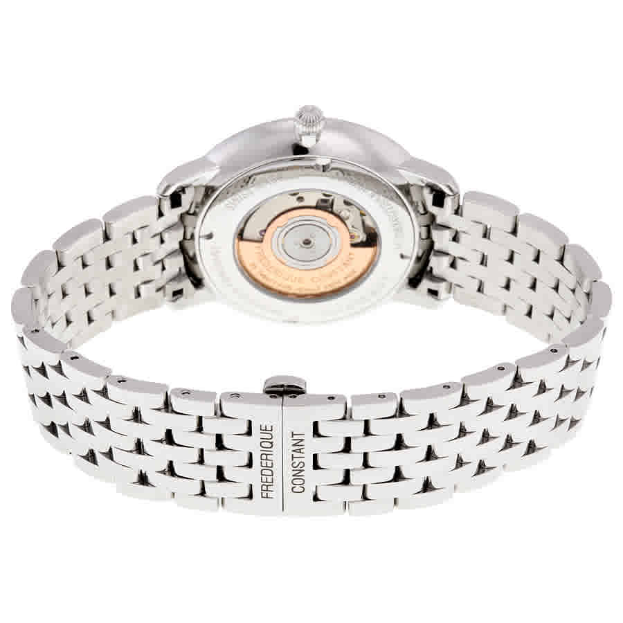 Slimline Automatic Midsize Date (Silver-White) | Frederique Constant | Luby 