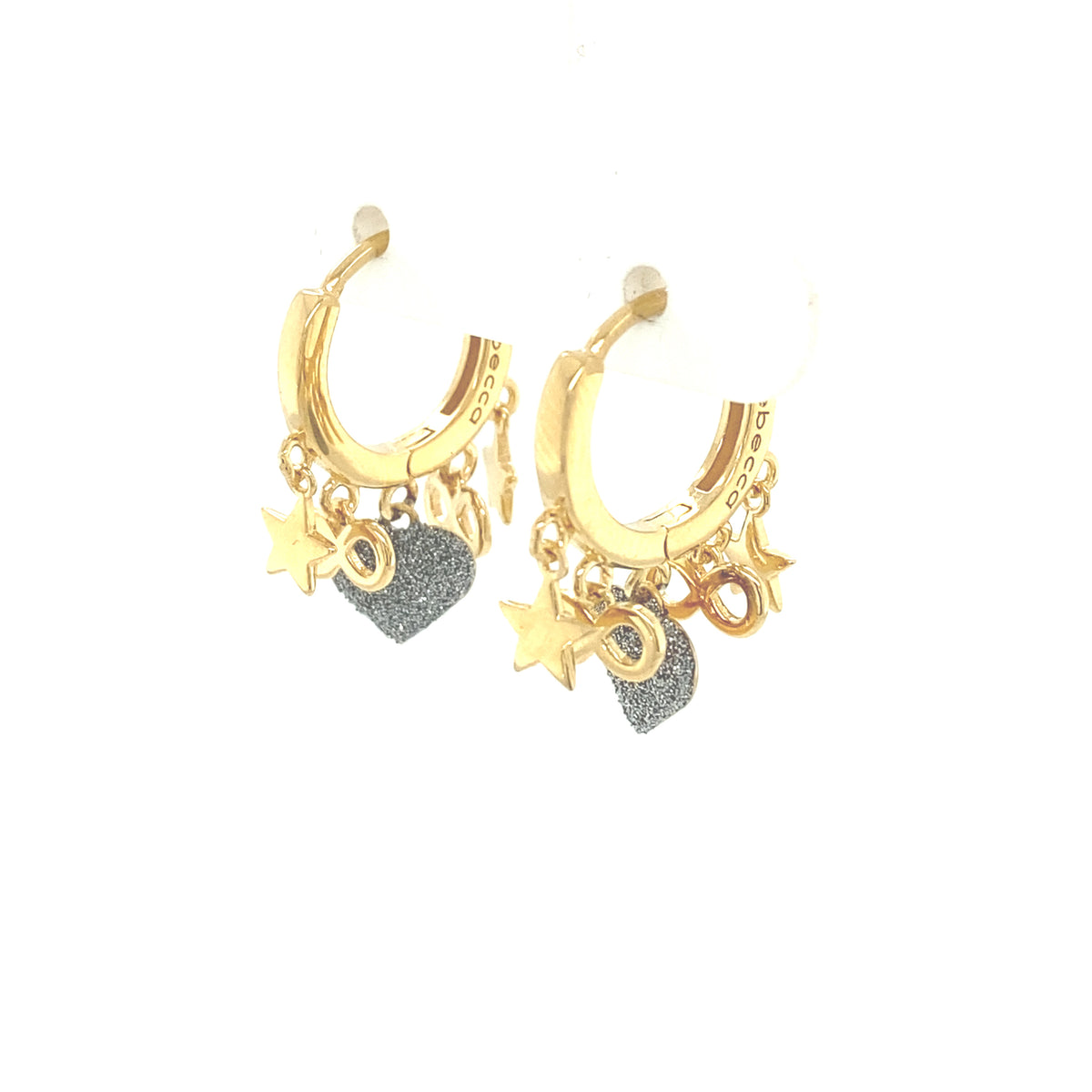 Infinity, Stars & Heart Diamond Dust Earrings | Rebecca | Luby 