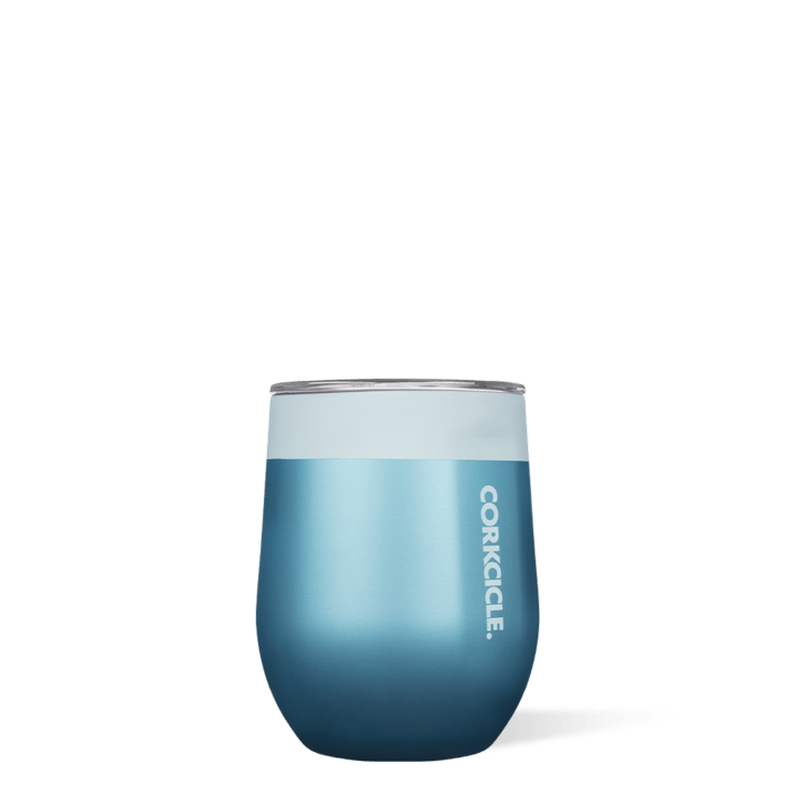 Stemless 12oz Color Block Glacier Blue | Corkcicle | Luby 