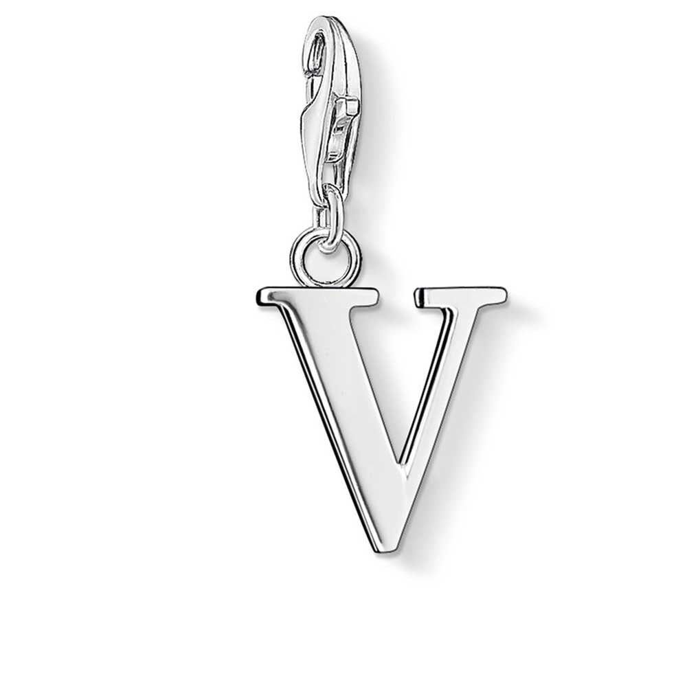 Letter V Charm (Silver) | Thomas Sabo | Luby 