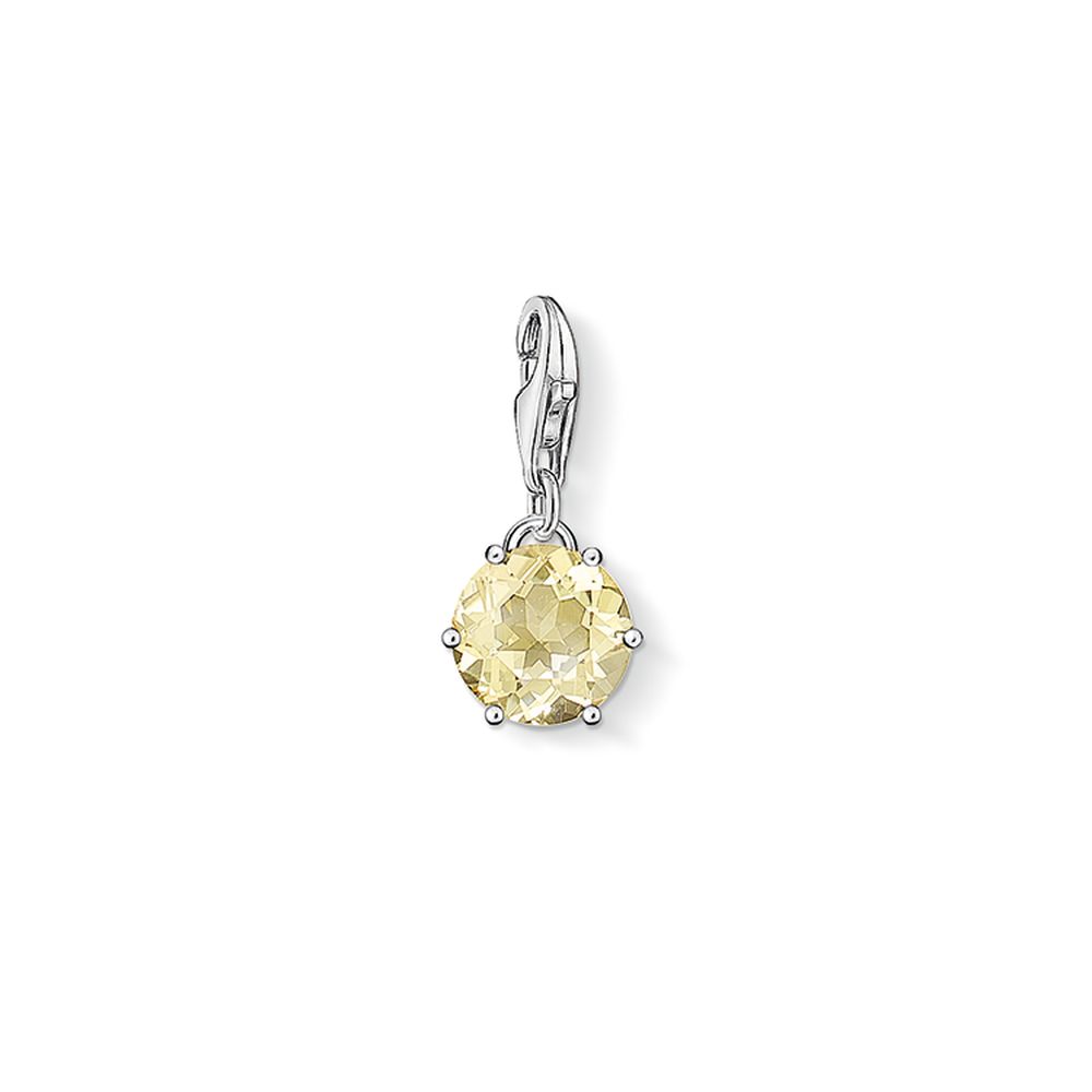 November Birthstone Charm (Silver/Yellow) | Thomas Sabo | Luby 