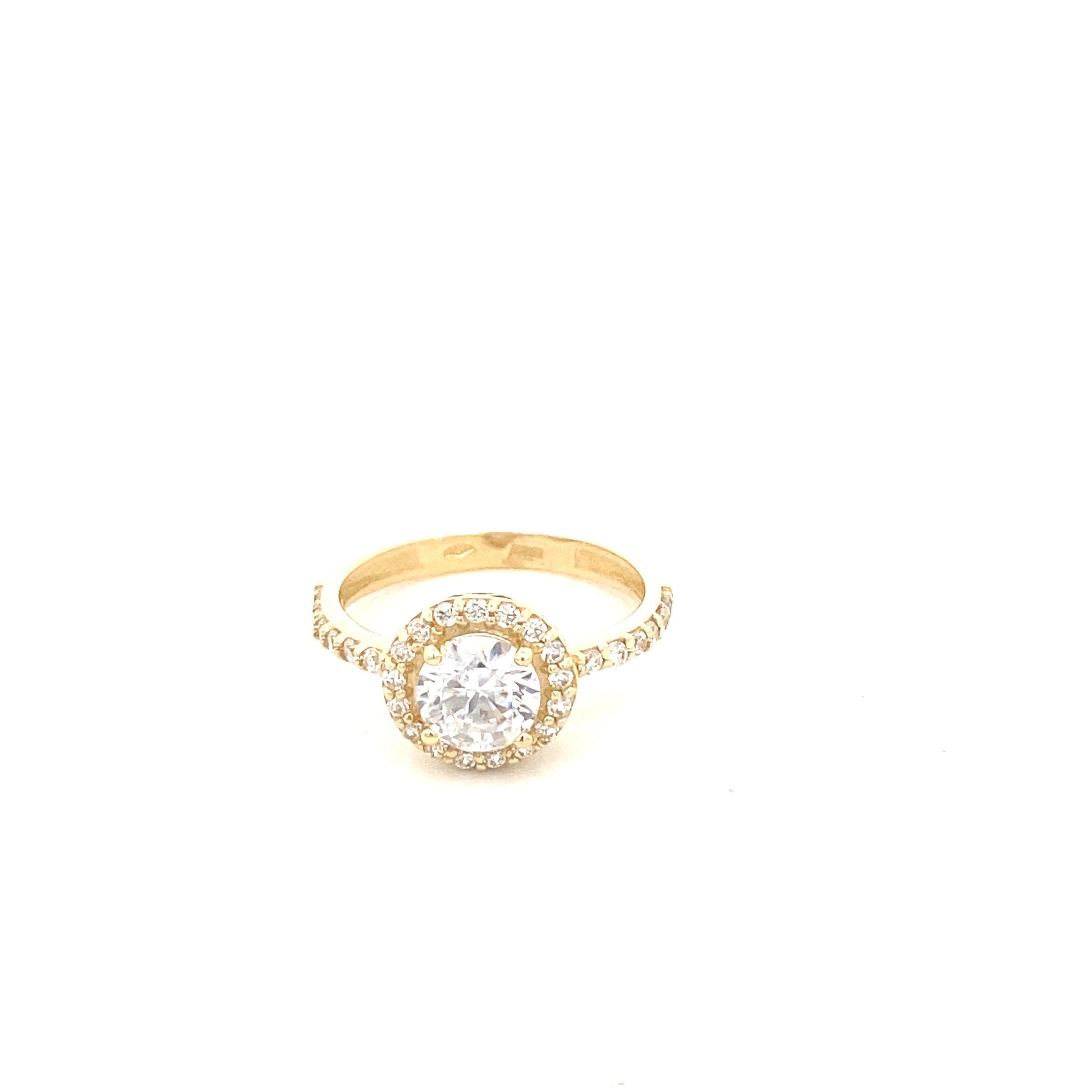 14K Gold Wedding Ring CZ | Luby Gold Collection | Luby 