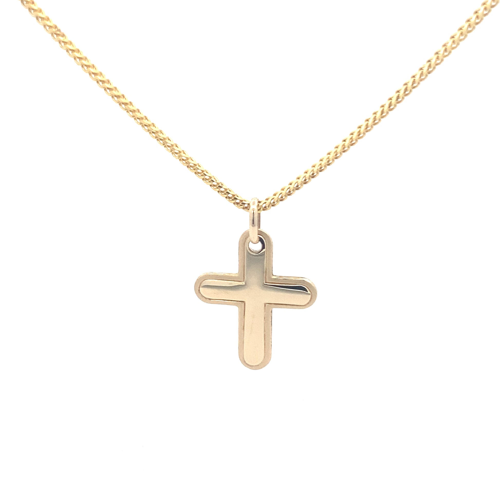 14K Gold Flat Cross Pendant | Luby Gold Collection | Luby 