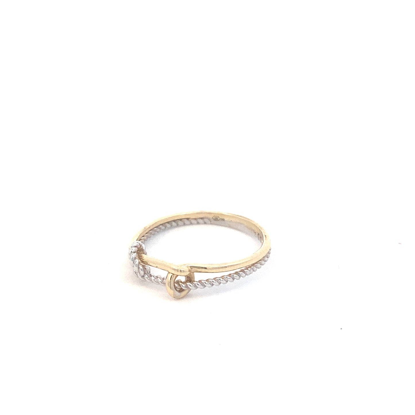 14K Gold 2-tone Knot Ring | Luby Gold Collection | Luby 