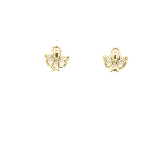 Small Stud Angel Earrings | Luby Gold Collection | Luby 