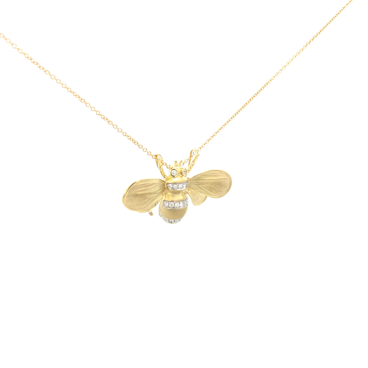 Simon G Monarch Bee Necklace with Diamonds | Simon G | Luby 