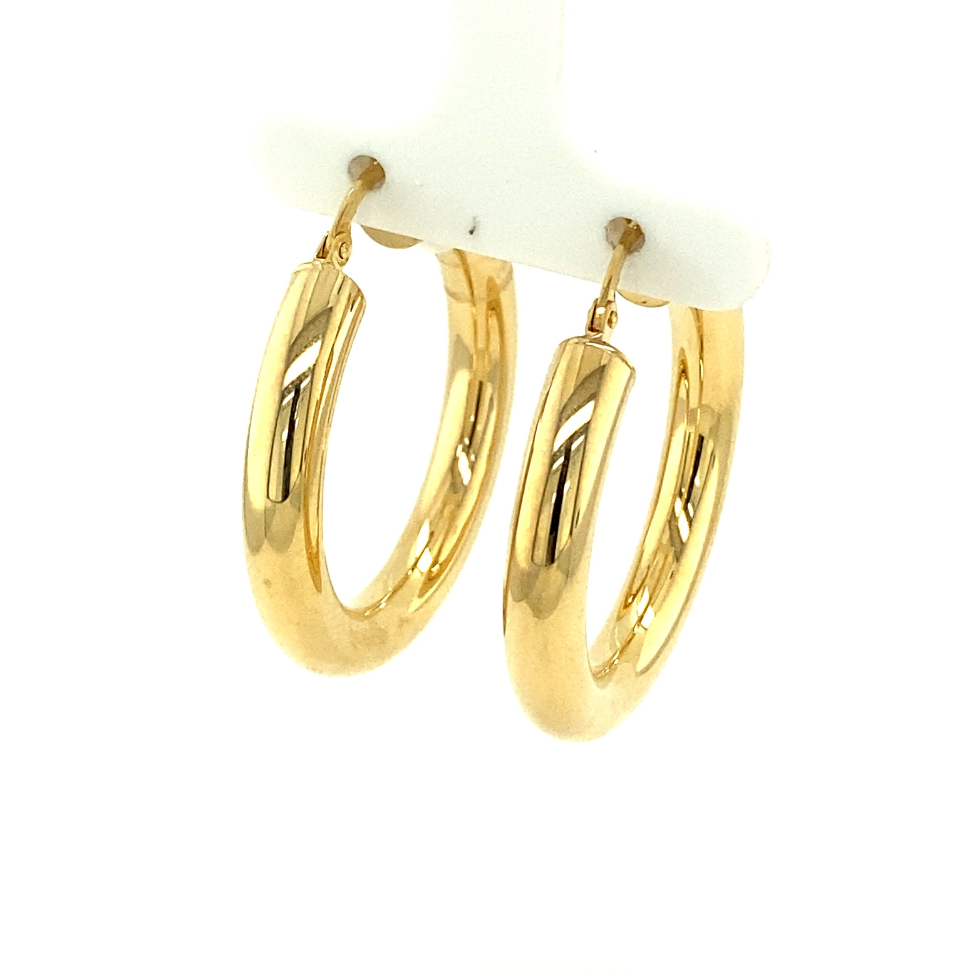 14k Gold Bold Hoops Earrings | Luby Gold Collection | Luby 