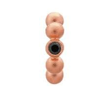 Black Flashy Dot Charm (Rose-Gold/Black)