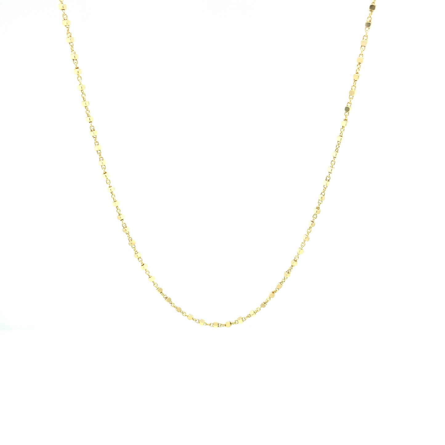 14K FANCY CHAIN WITH DOTS | Luby Gold Collection | Luby 