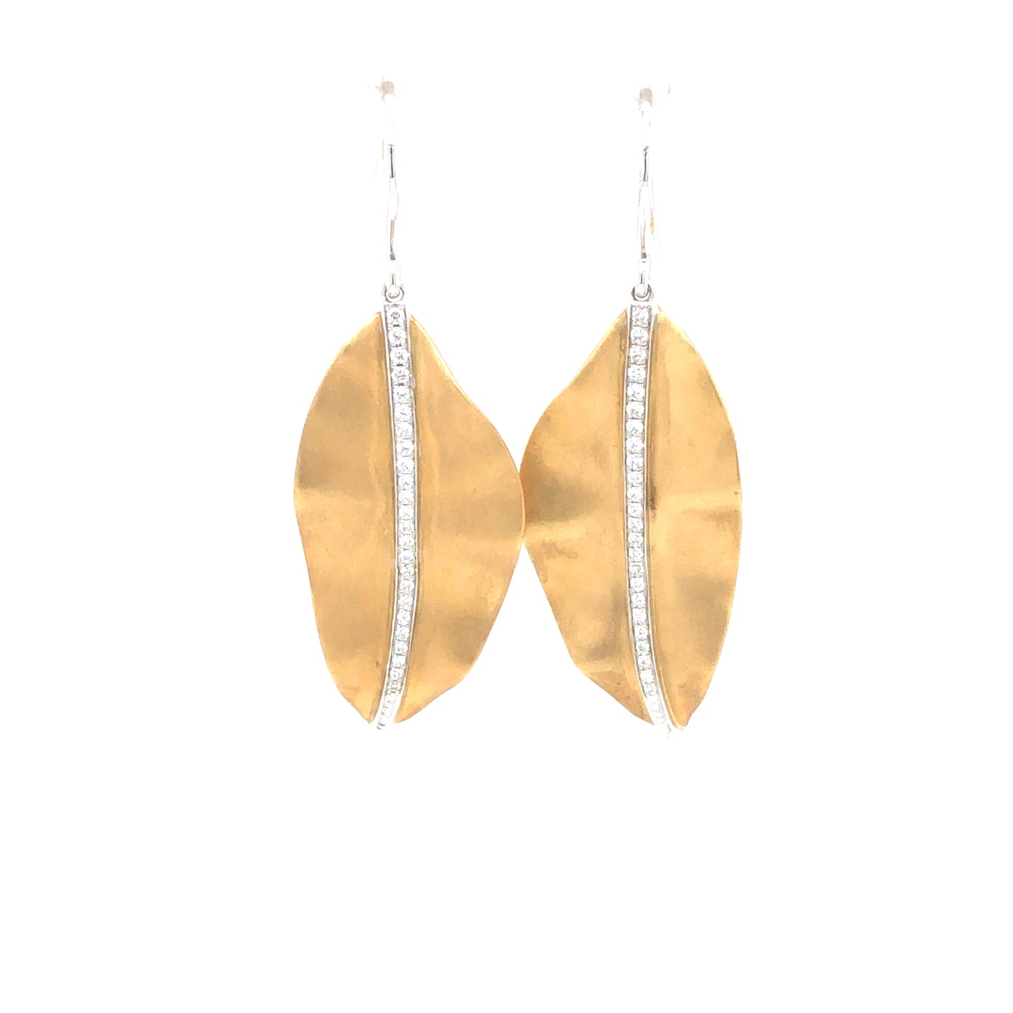 LEAF GOLD EARRINGS | Simon G | Luby 