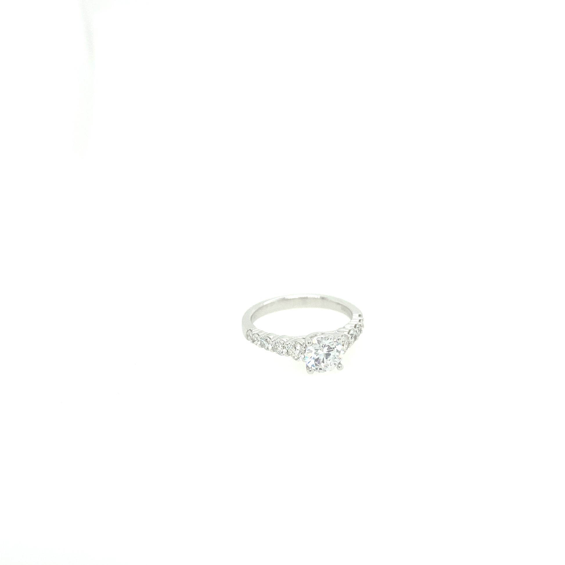Zeghani 14K Diamond Straight Engagement Ring | Zeghani | Luby 