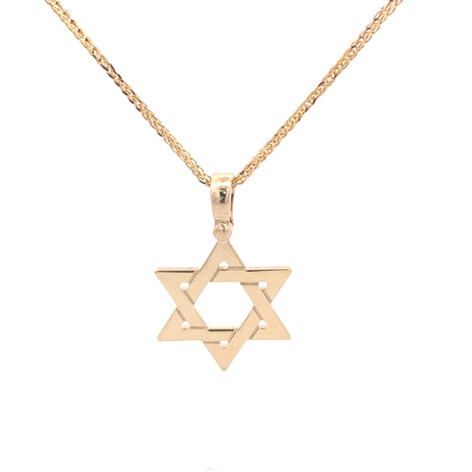14K Gold Star of David Pendant | Luby Gold Collection | Luby 