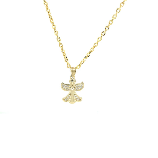 10K ANGEL SHAPE PENDANT | Luby Gold Collection | Luby 