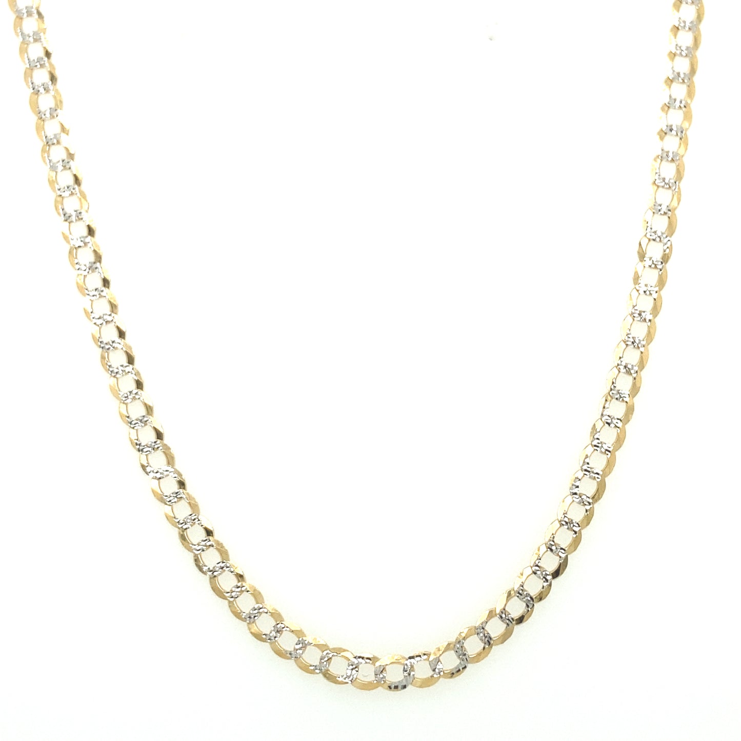 14K Gold Cuban Chain with Cut Diamond | Luby Gold Collection | Luby 