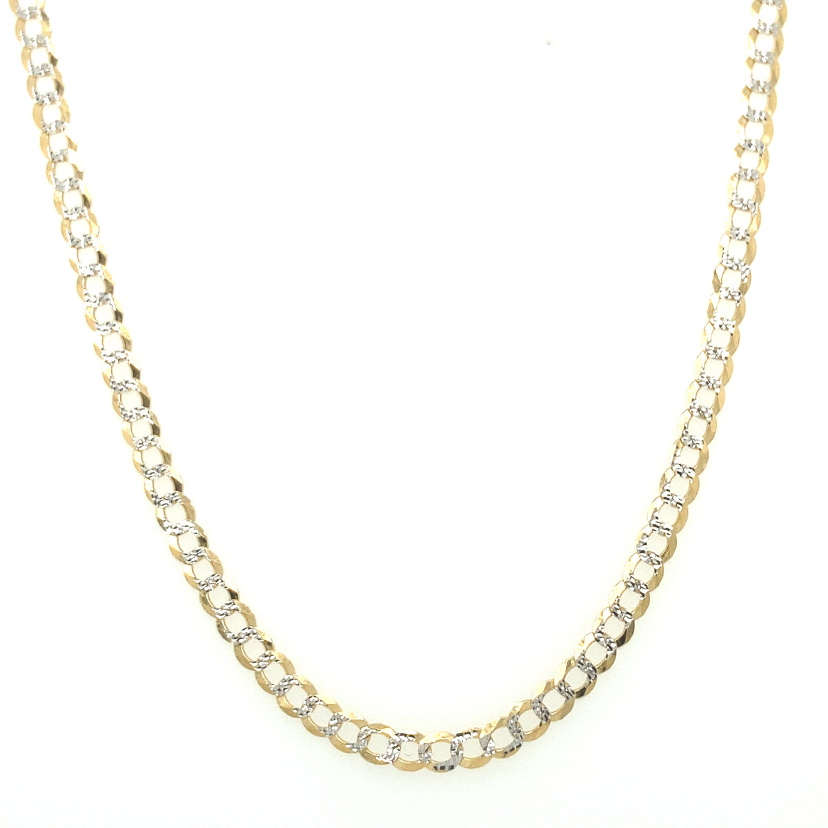 14K Gold Cuban Chain with Cut Diamond | Luby Gold Collection | Luby 