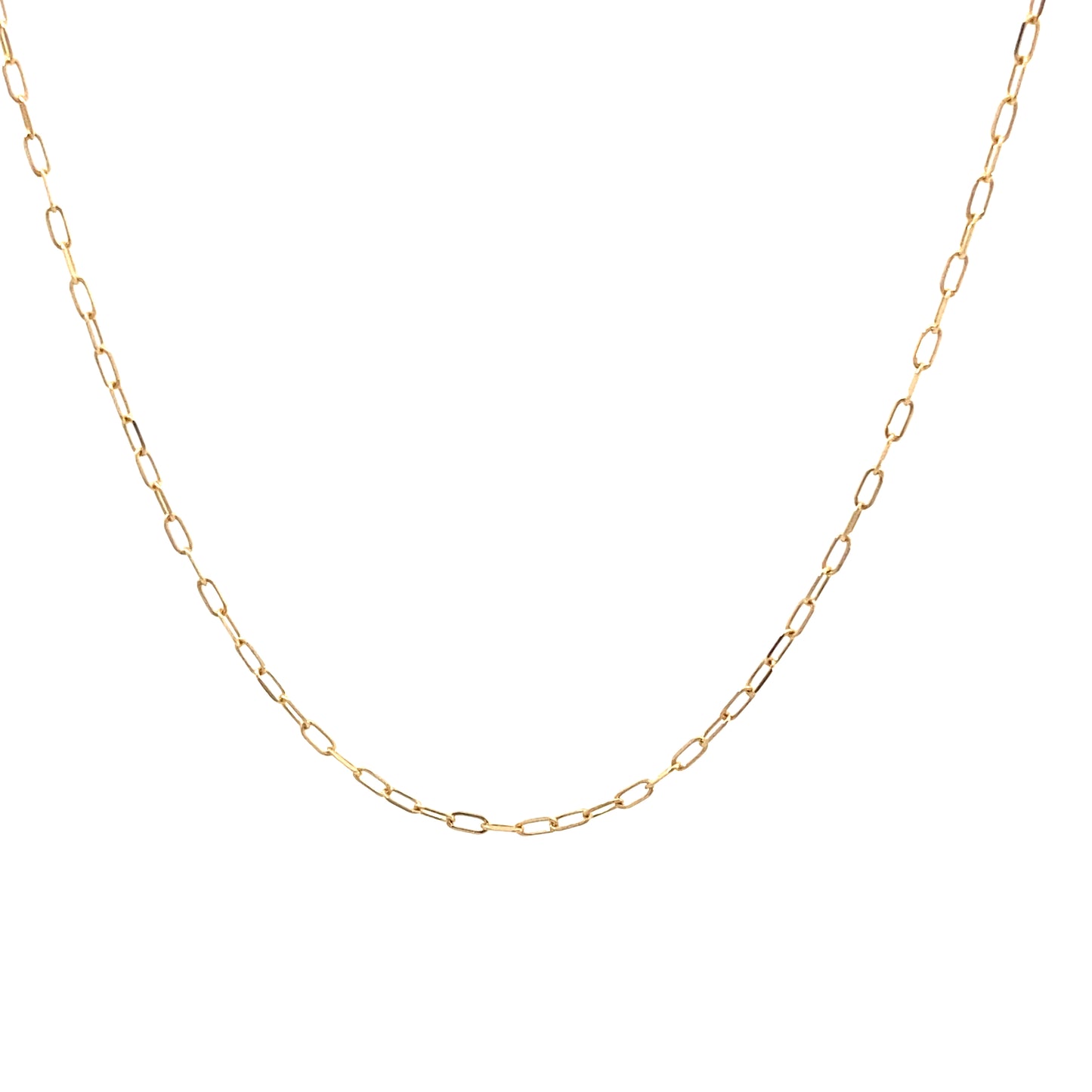 14K Gold Paper Clip Chain | Luby Gold Collection | Luby 