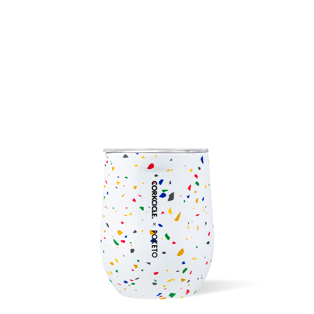 WHITE TERRAZZO STEMLESS | Corkcicle | Luby 