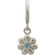Sky Blue Flashy Dream Dot Charm (Silver/Sky Blue) | Endless Jewelry | Luby 