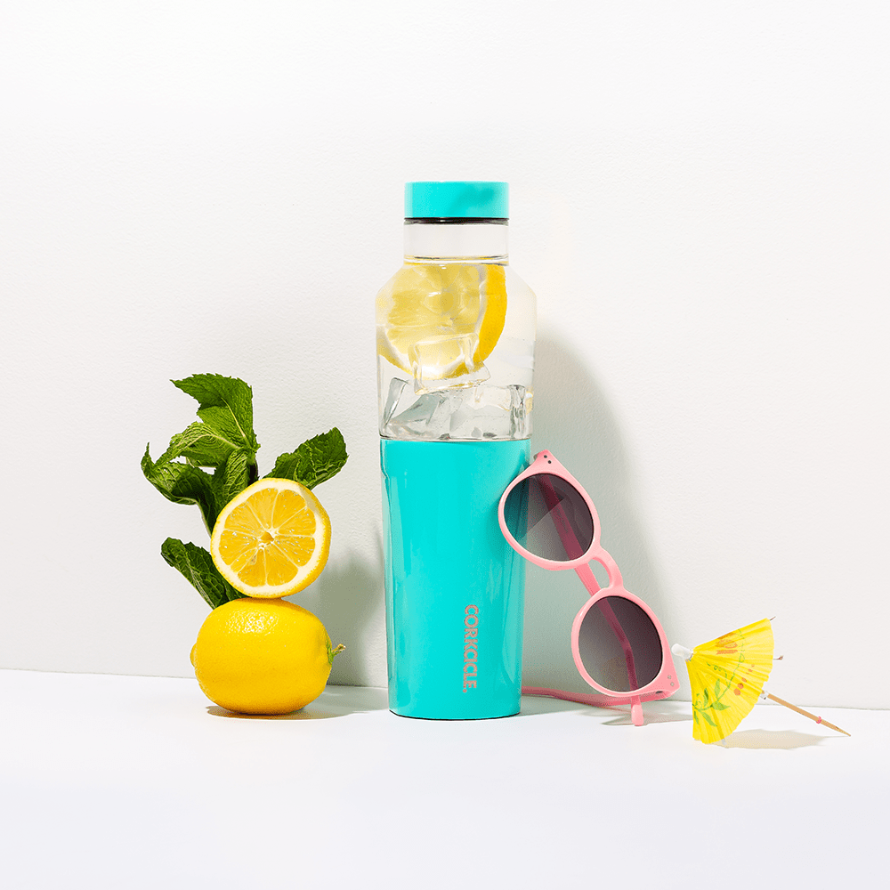 GLOSS TURQUOISE HYBRID CANTEEN | Corkcicle | Luby 