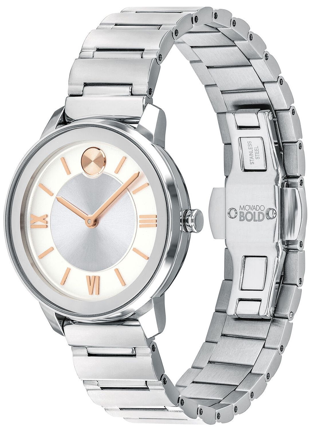 Movado BOLD Silver & White | Movado | Luby 