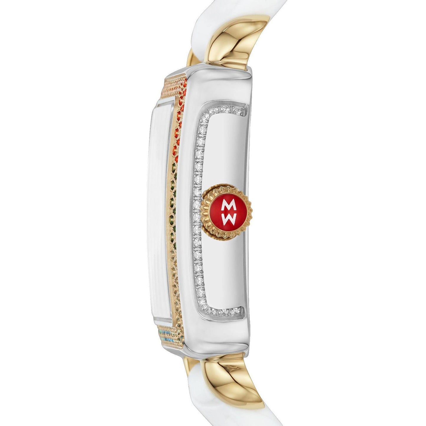 Deco Madison Mid Carousel Two-Tone Diamond Watch | Michele | Luby 