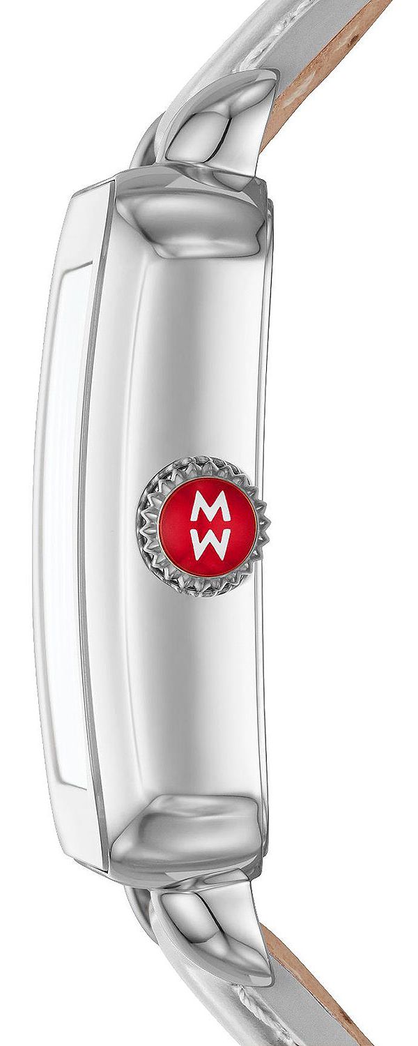 Deco Sport Pink Gold-Tone Aqua Topaz Watch | Michele | Luby 