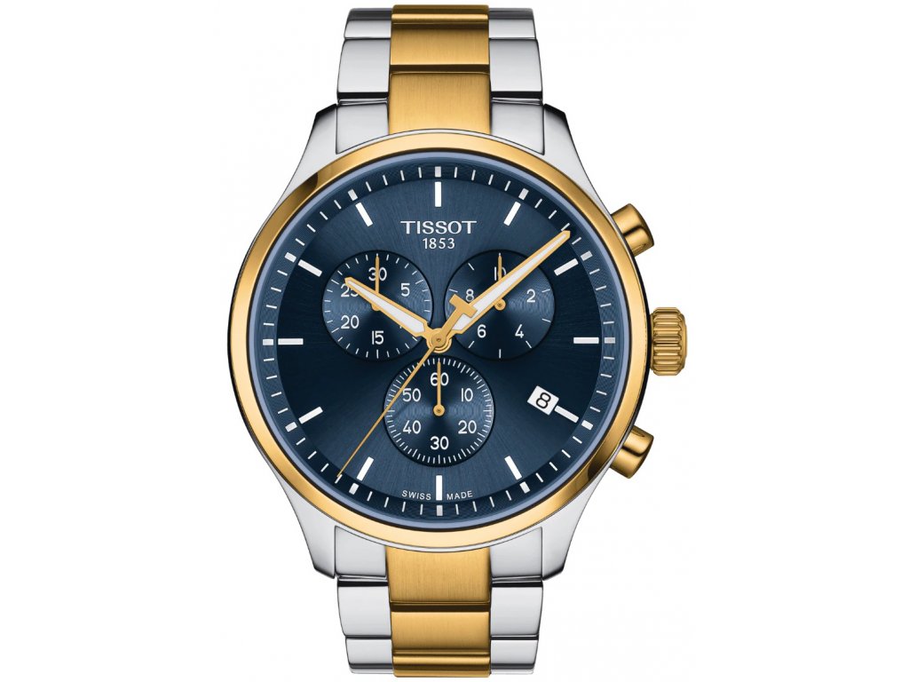 T-Sport Chrono XL Classic (Silver/Blue/Gold) | Tissot | Luby 