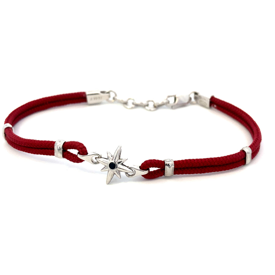 Pulsera Estrella Náutica Color Vino