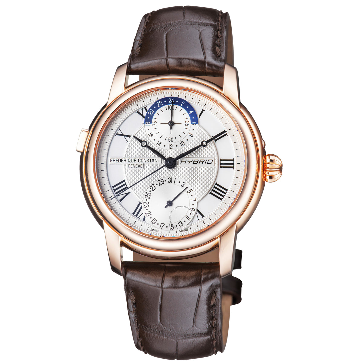 Hybrid Manufacture (Rose-Gold/Brown) | Frederique Constant | Luby 