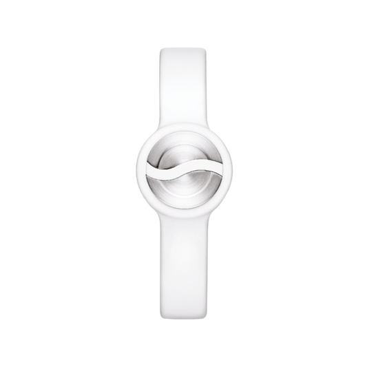 White Sport Rubber Bracelet | Philip Stein | Luby 