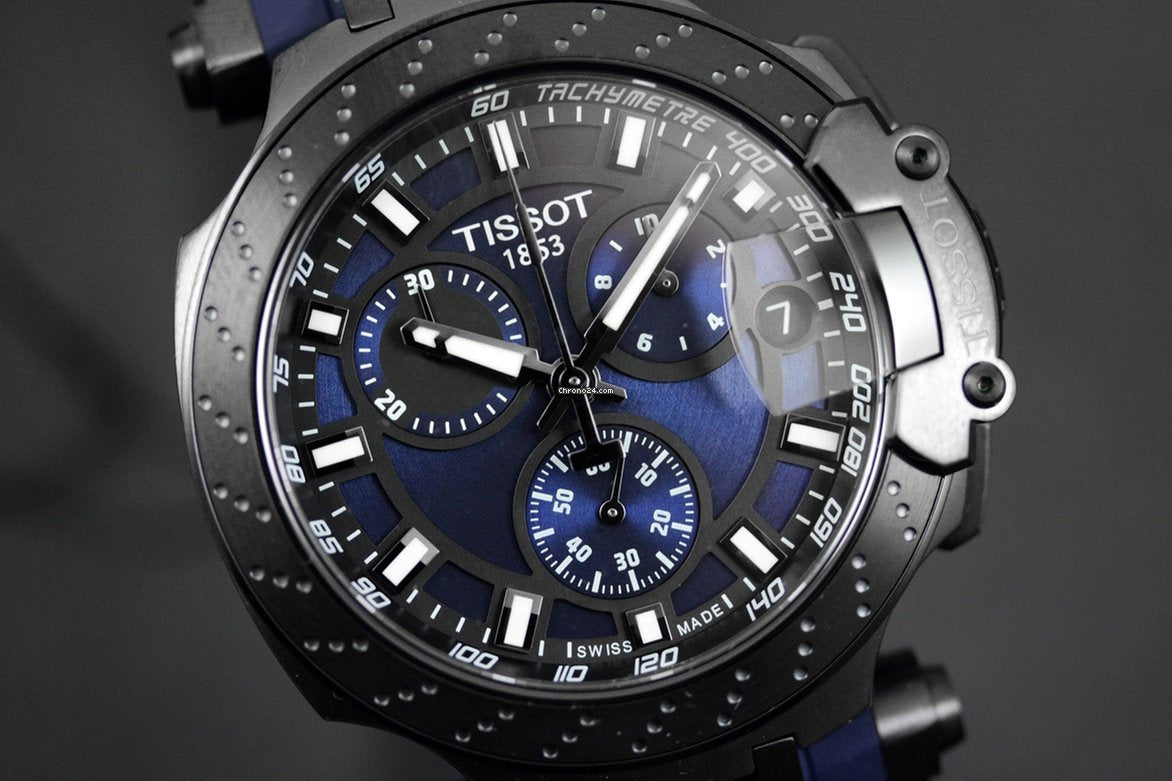 T-Race Chronograph (Black-Blue) | Tissot | Luby 