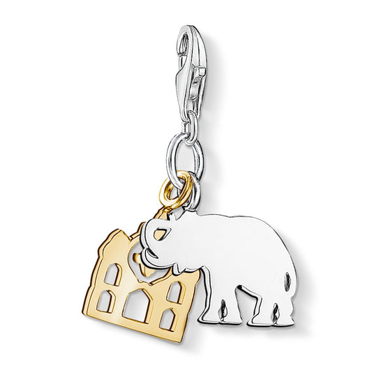 Elephant Charm (Silver/Gold) | Thomas Sabo | Luby 