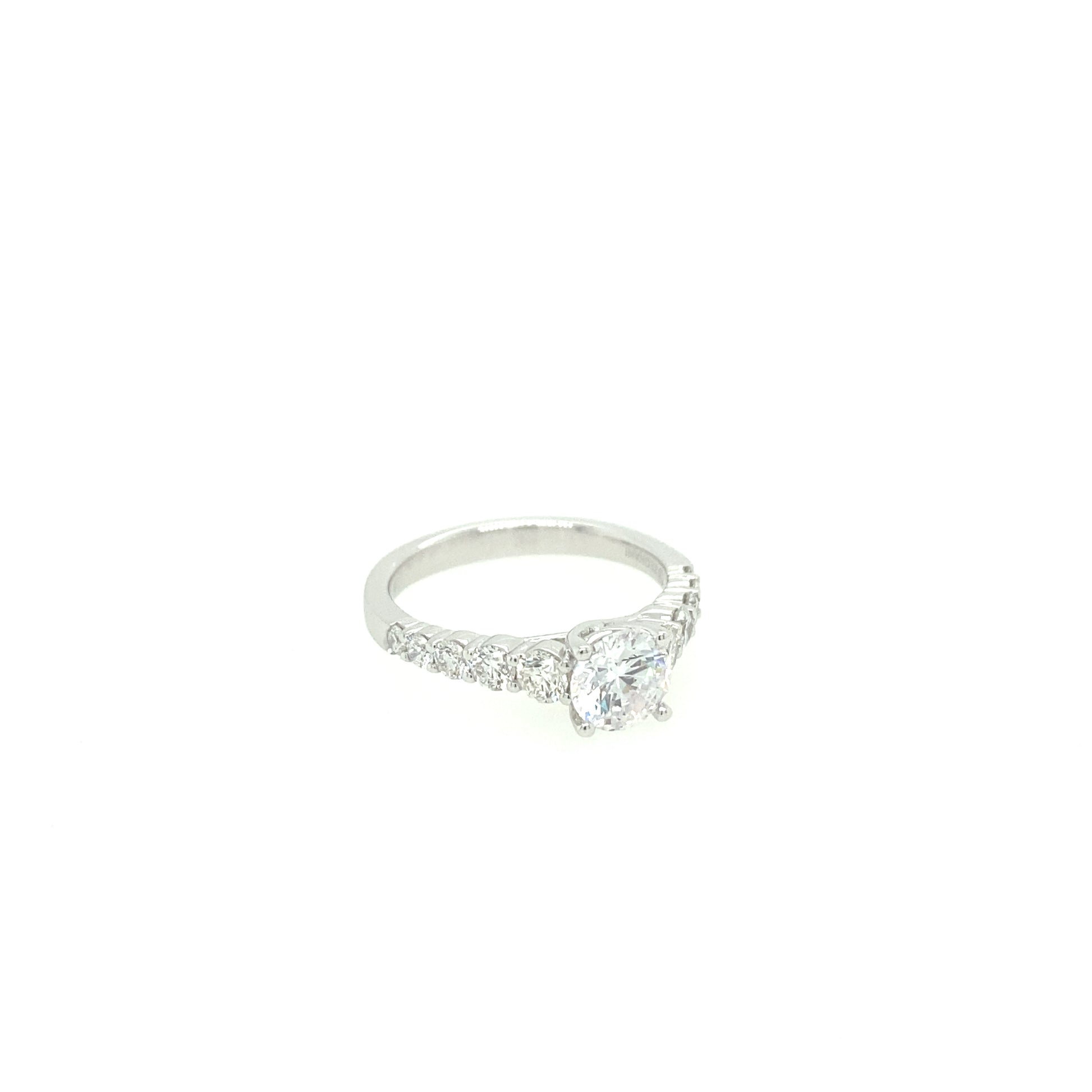 Zeghani 14K Diamond Straight Engagement Ring | Zeghani | Luby 