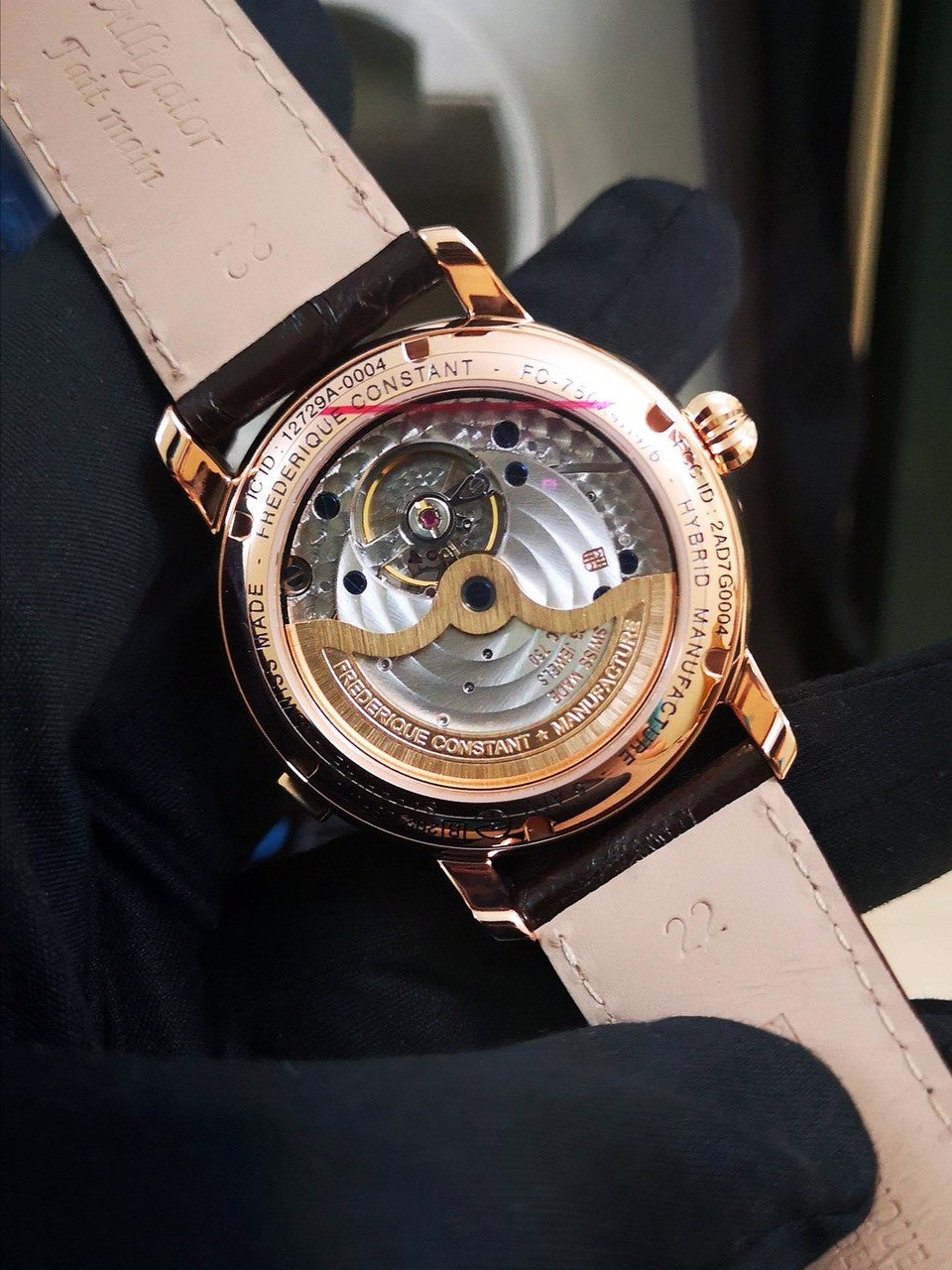 Hybrid Manufacture (Rose-Gold/Brown) | Frederique Constant | Luby 
